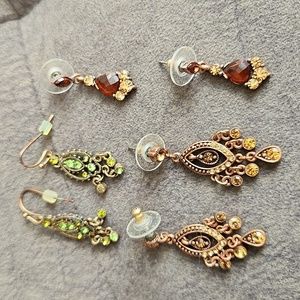 Vintage Earrings 3 Pair